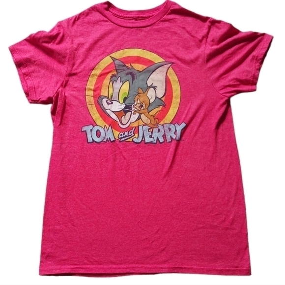 Tom&Jerry Tops - Tom And Jerry Red Tee
